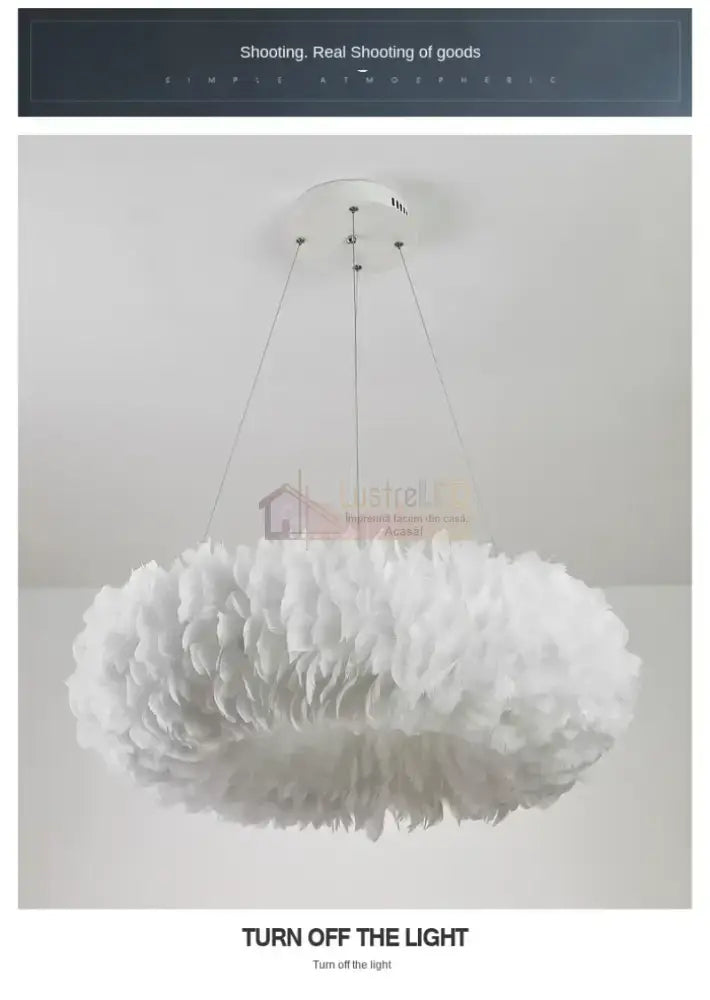 Lustra Luxury Feather Cloud Lighting Fixtures