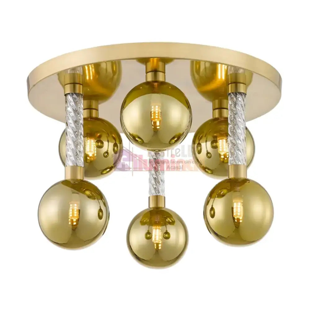 Lustra Luxury Gold Mida lustreled.ro