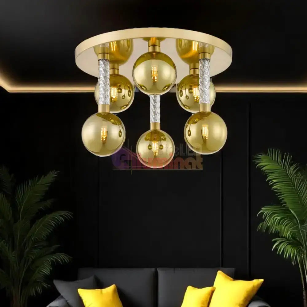 Lustra Luxury Gold Mida lustreled.ro