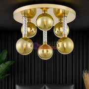 Lustra Luxury Gold Mida lustreled.ro