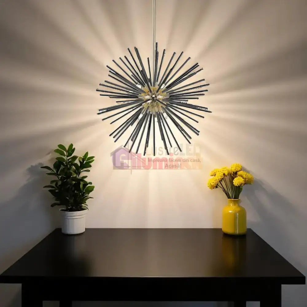 Lustra LED Black+Gold Serico lustreled.ro