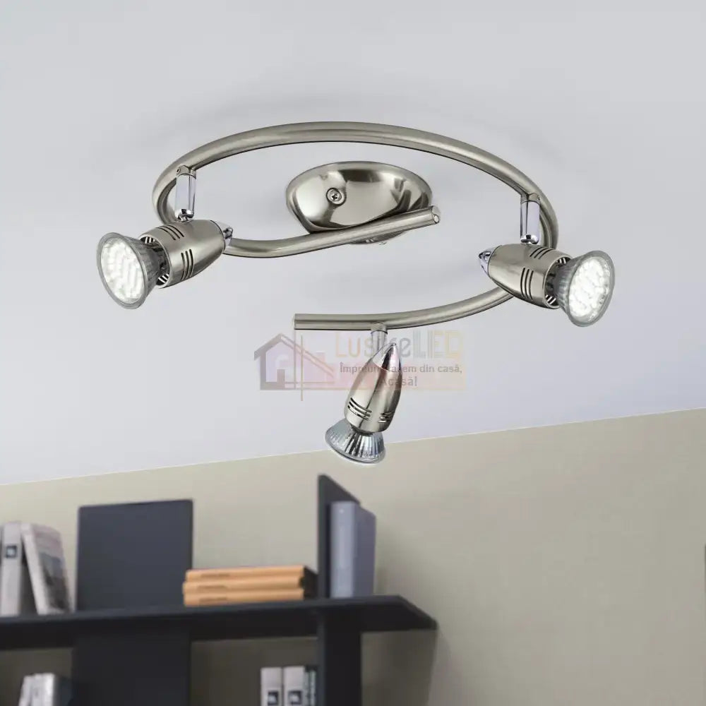 Lustra MAGNUM-LED cu 3 Spoturi Silver 29.5CM Chandeliers