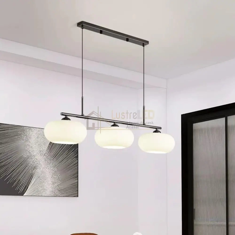 Lustra MALA Black Abajur MAT 3XE27 Chandeliers