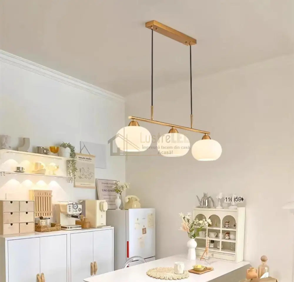 Lustra MALA Gold Abajur MAT 3XE27 Chandeliers