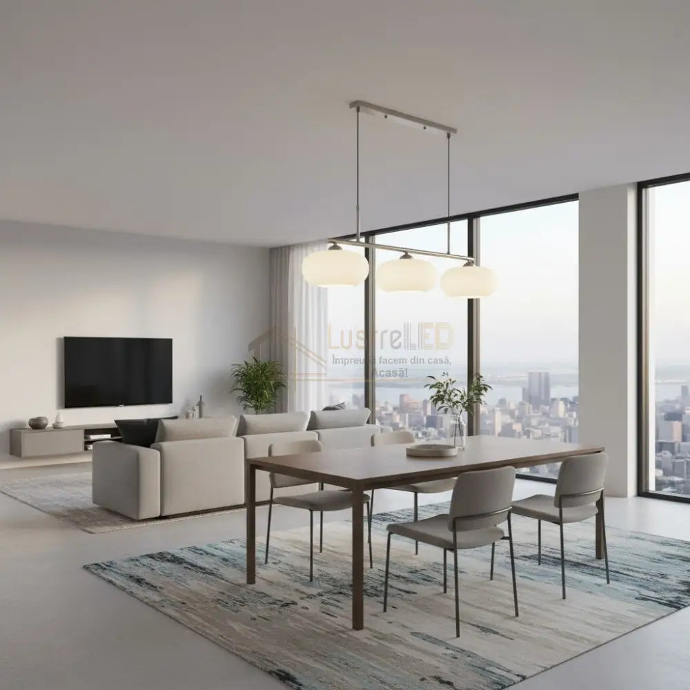 Lustra MALA Silver Abajur MAT 3XE27 Chandeliers
