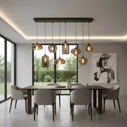 Lustra Maxi VERA Black Abajur Fumuriu 8xE27 Lighting Fixtures