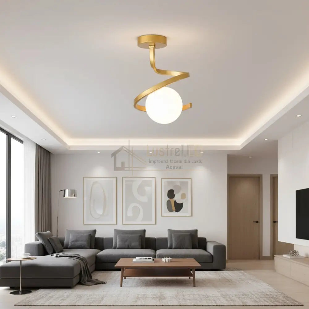 Lustra MERSA Gold Abajur Mat 1xE27 Lighting Fixtures