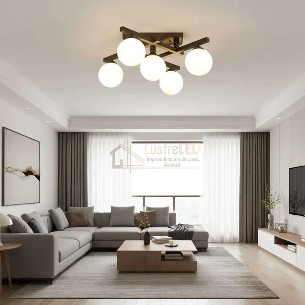 Lustra MEZO Abajur Mat 5xE27 Lighting Fixtures