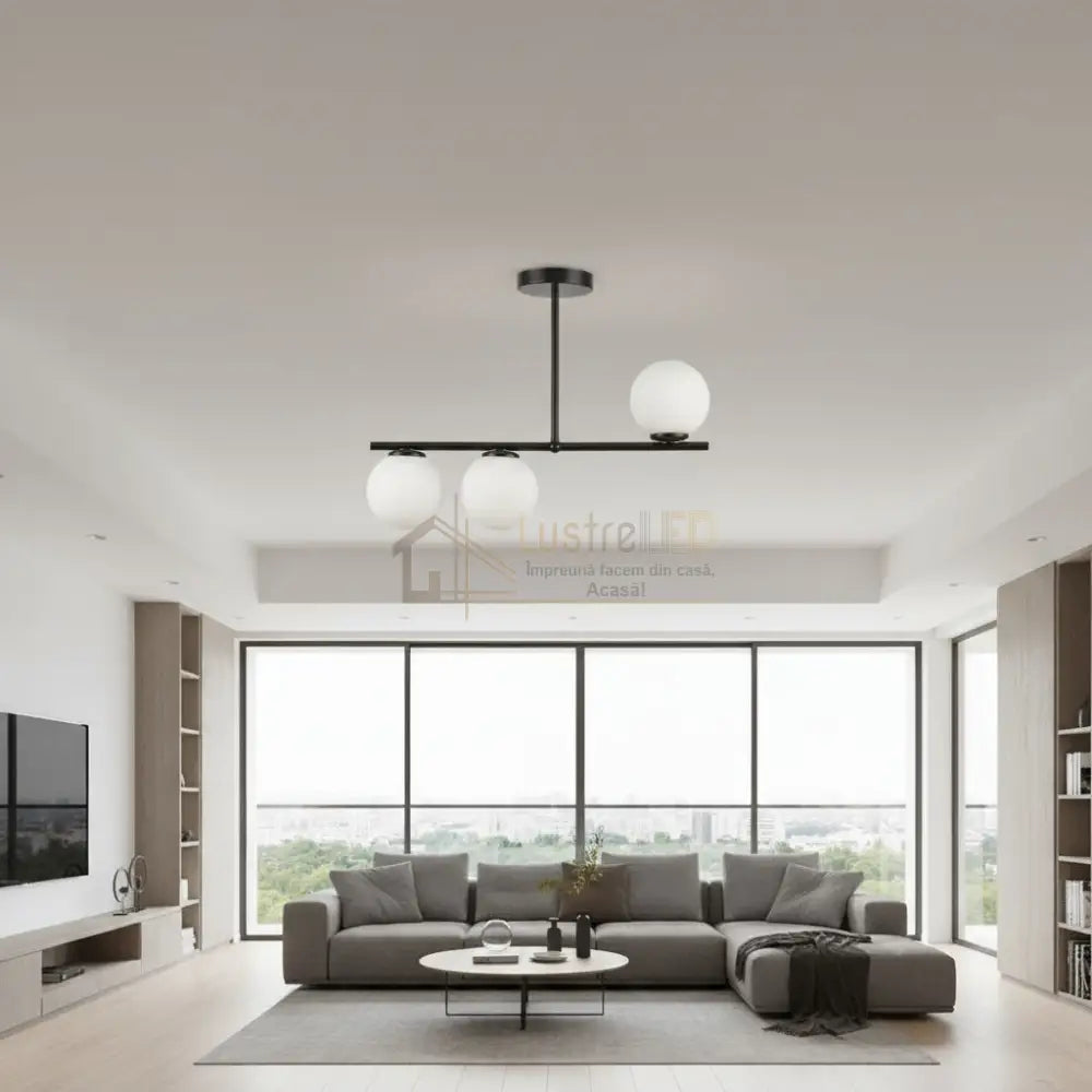 Lustra Mini VENERA Abajur MAT BLACK 3XE27 Chandeliers