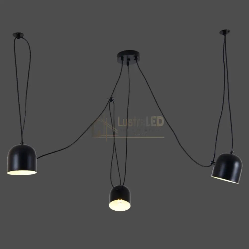 Lustra Vintage SPIDER Black 3xE27 Lighting Fixtures