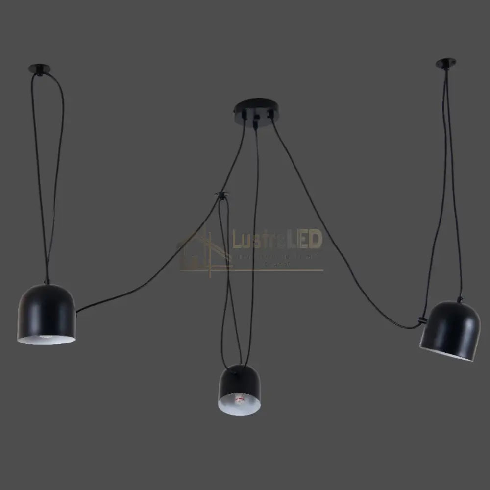 Lustra Vintage SPIDER Black 3xE27 Lighting Fixtures