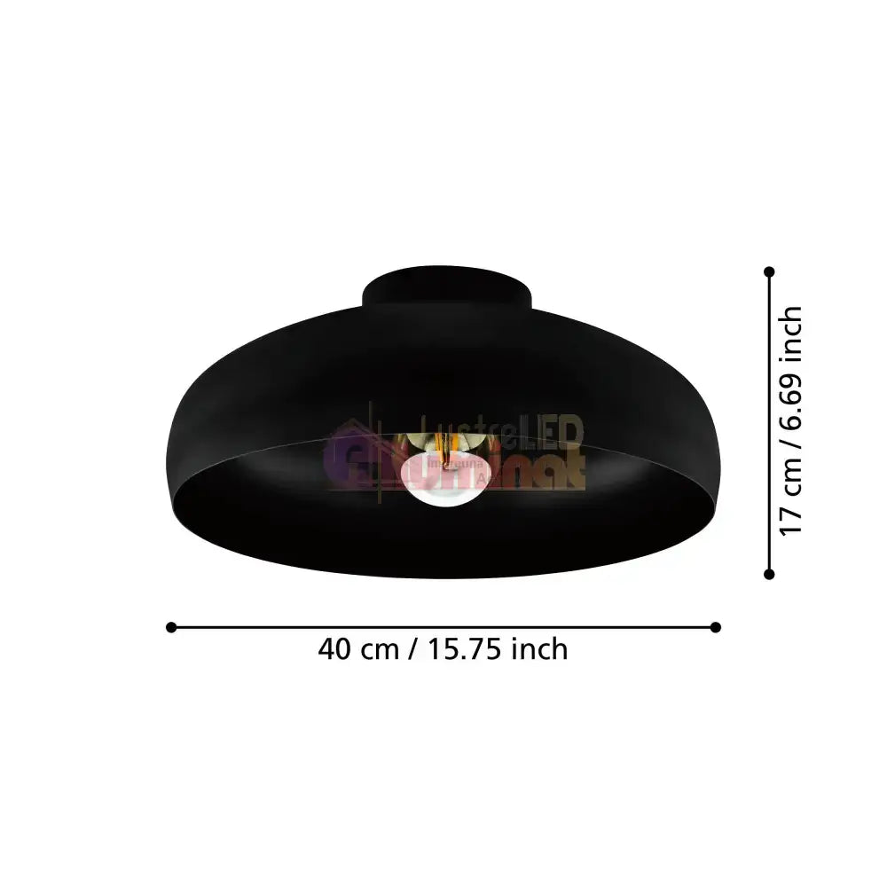 Lustra MOGANO Black 40CM Eglo 40CM Chandeliers