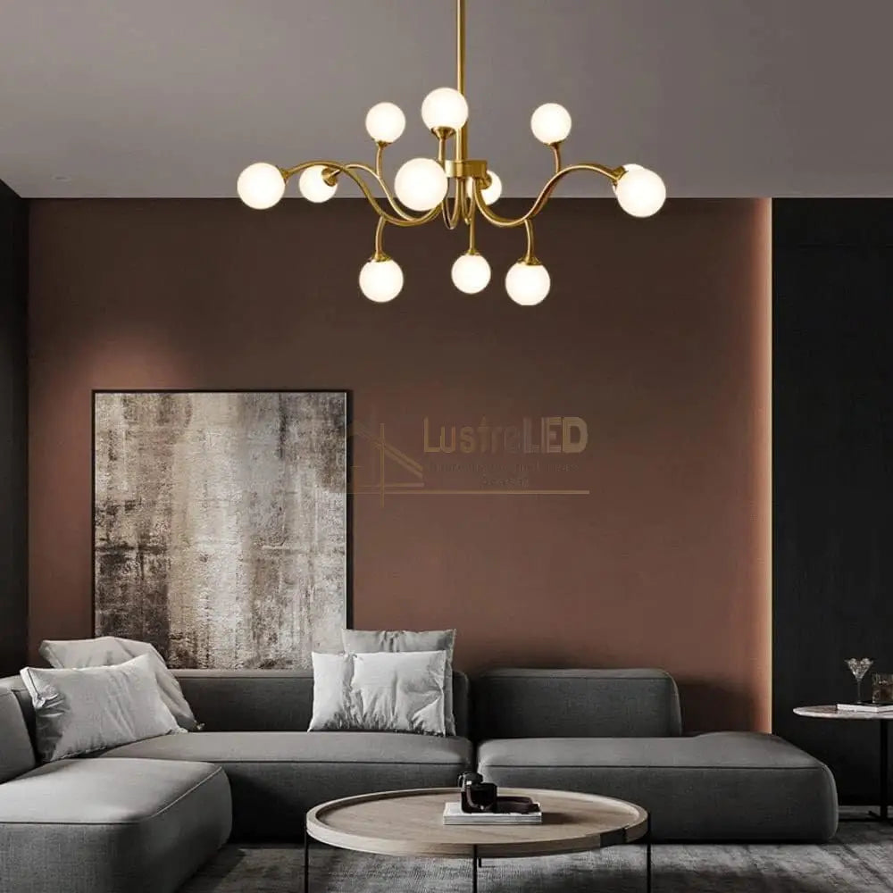 Lustra Nordic Style Abajur MAT Golden Beans 66108-12 ABAJUR / AURIE / 70CM Chandeliers