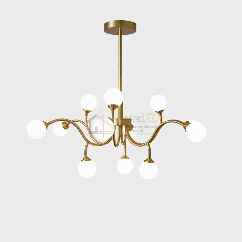 Lustra Nordic Style Abajur MAT Golden Beans 66108-12 ABAJUR / AURIE / 70CM Chandeliers