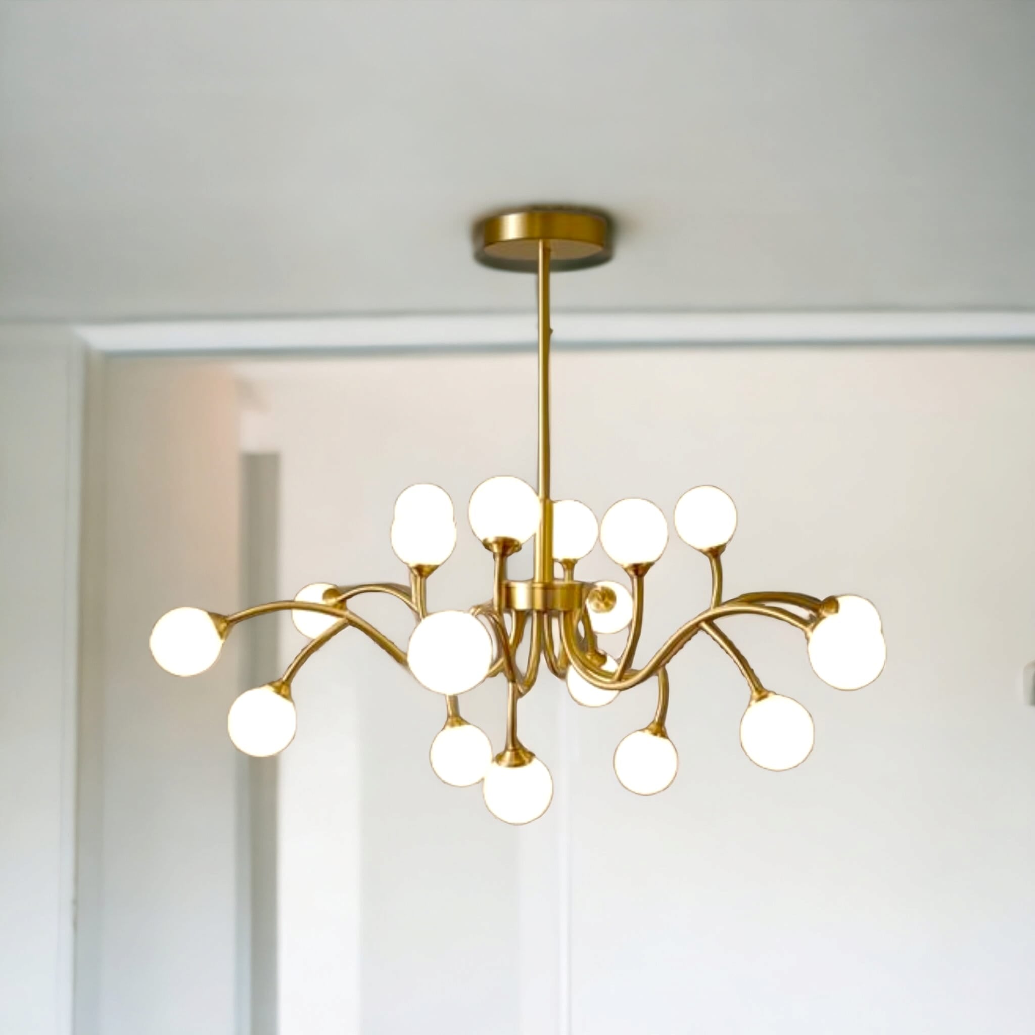 Lustra Nordic Style Abajur MAT Golden Beans 66108-18