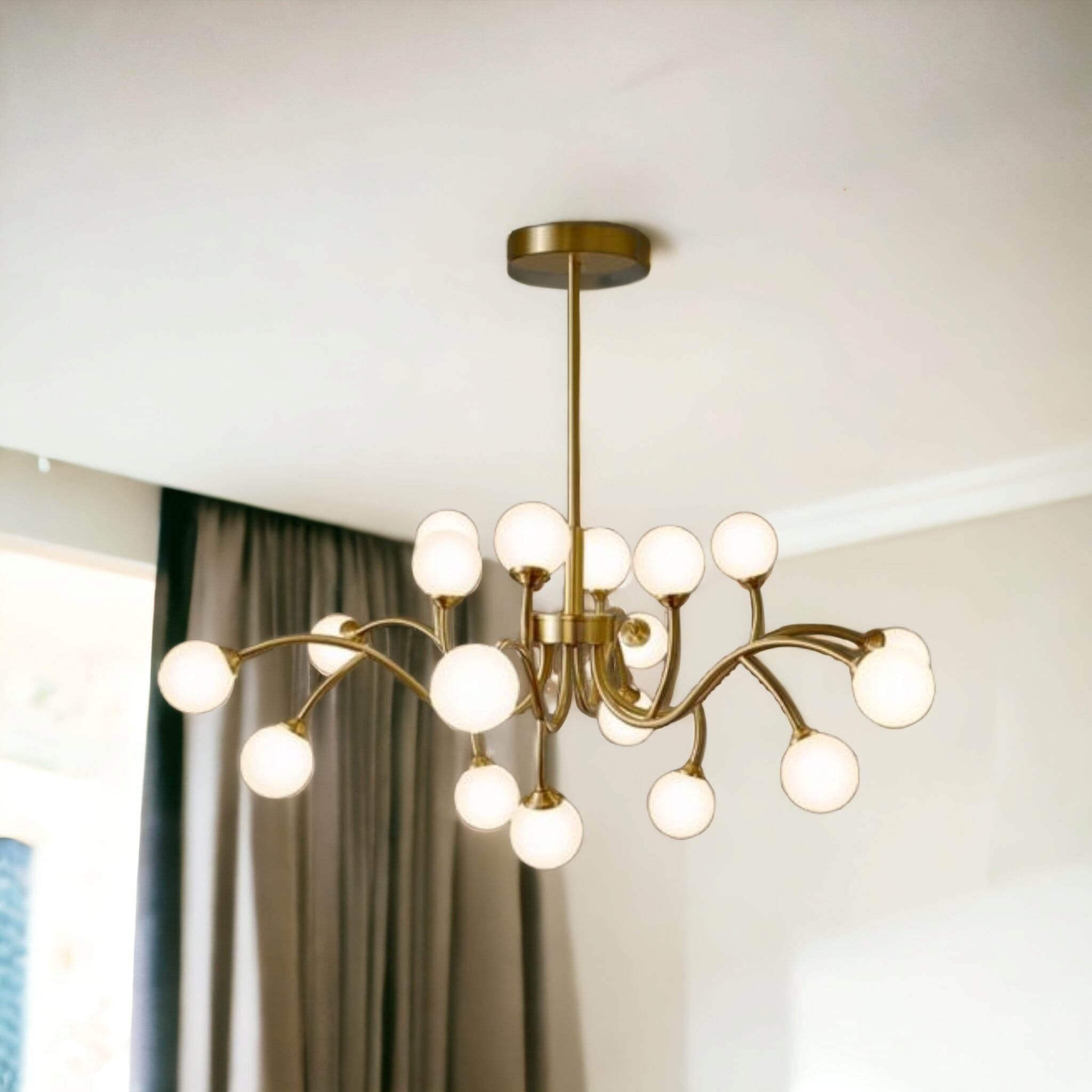 Lustra Nordic Style Abajur MAT Golden Beans 66108-18