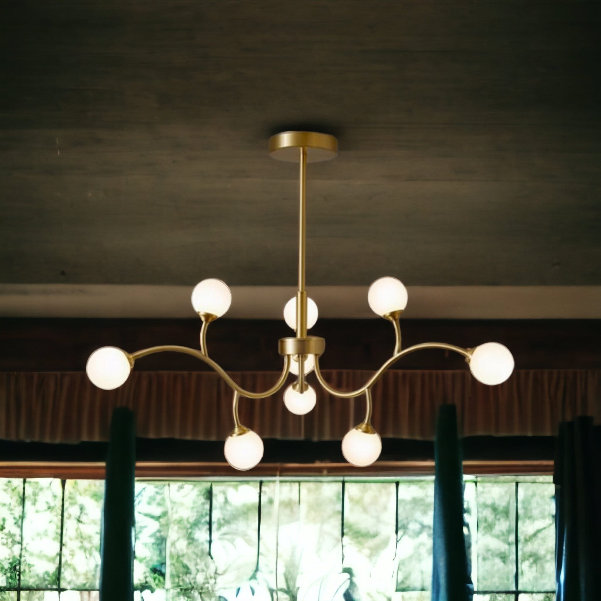 Lustra Nordic Style Abajur MAT Golden Beans 66108-9