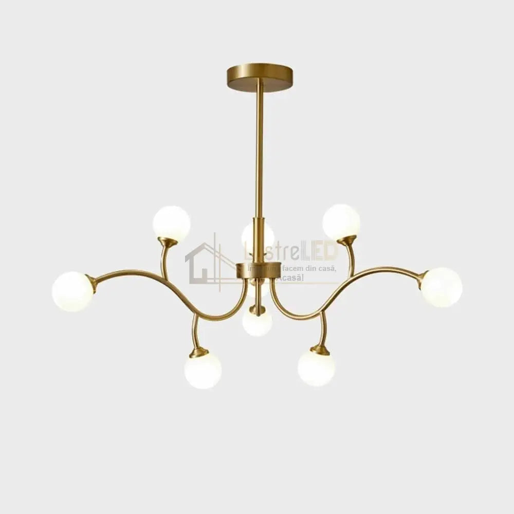 Lustra Nordic Style Abajur MAT Golden Beans 66108-9 ABAJUR / AURIE / 60CM Chandeliers