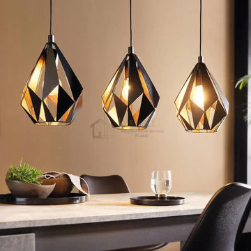 Lustra Pheonix Vintage Liniar Neagra Lighting Fixtures