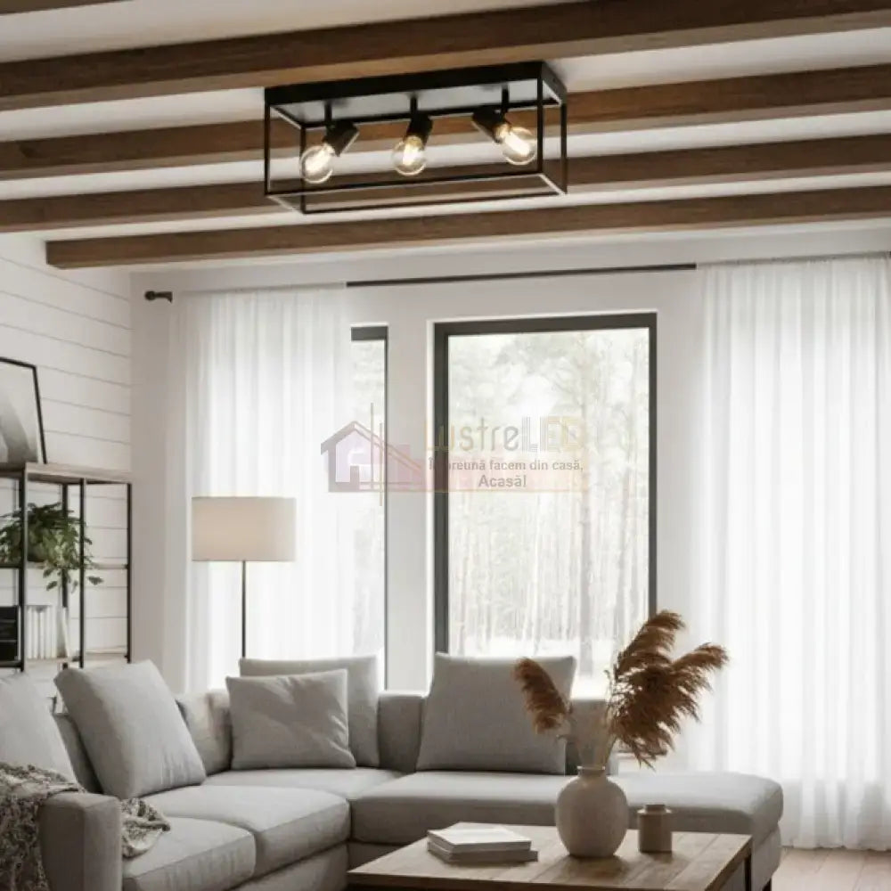 Lustra SILENTINA Black 54CM Eglo Lighting Fixtures