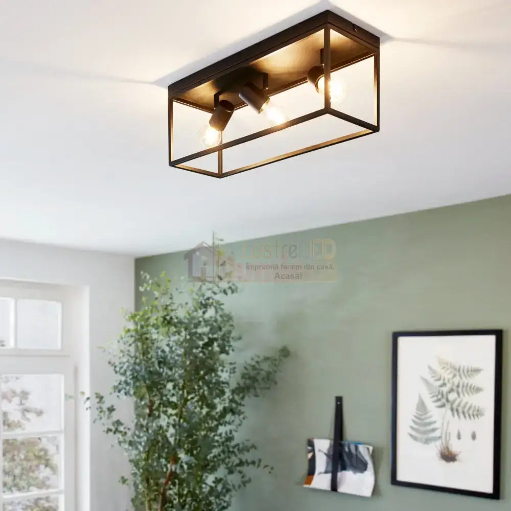 Lustra SILENTINA Black 54CM Eglo Lighting Fixtures