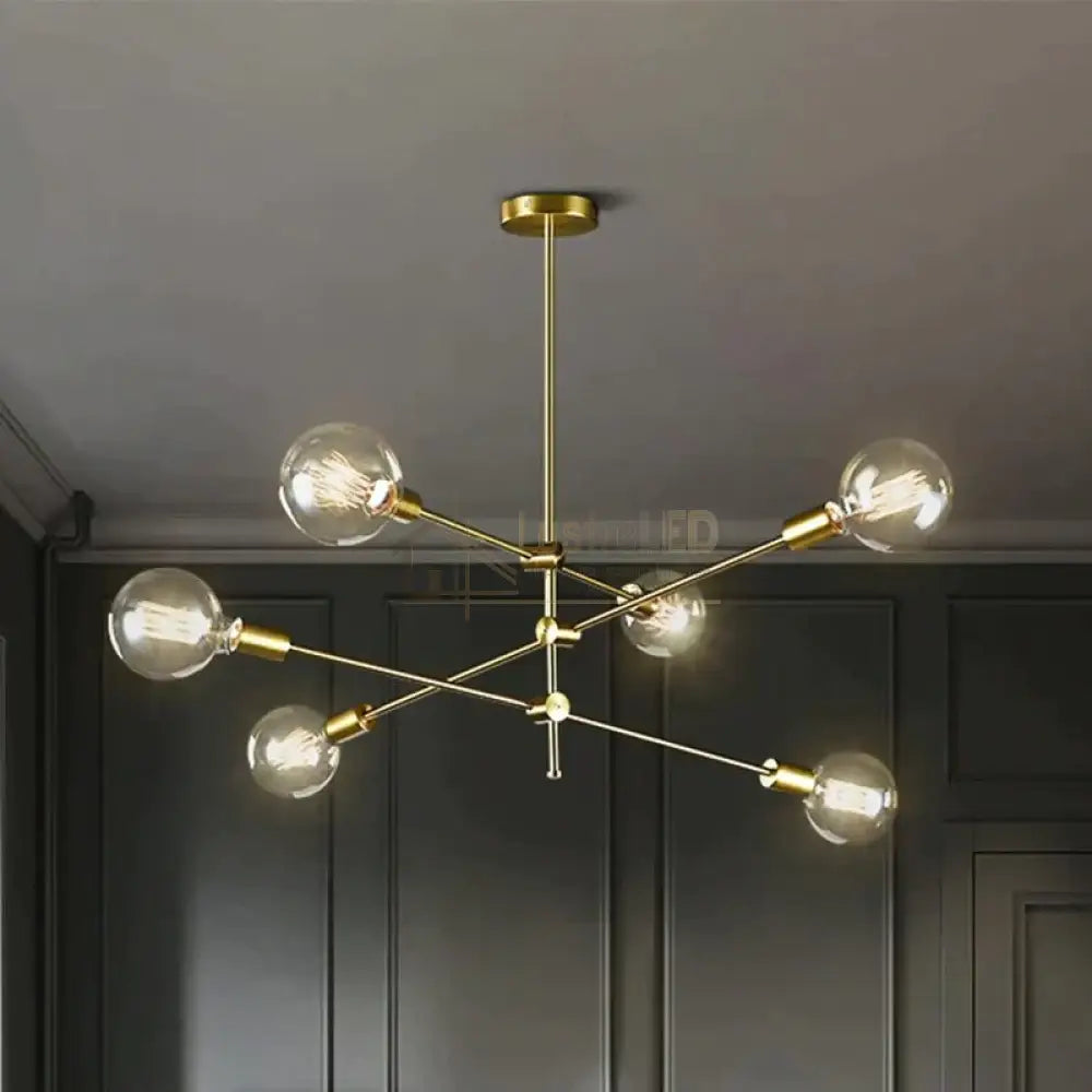 Lustra Stil Nordic Mid-Century 6Xe27 Lighting Fixtures