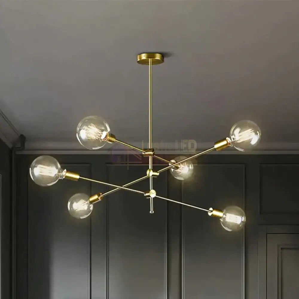Lustra Stil Nordic Mid-Century 6Xe27 Lighting Fixtures