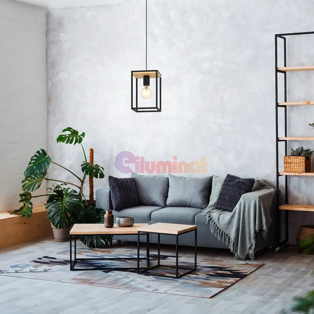 Lustra Suspendata 1xE27 LIBERTAD EGLO 99795 NEGRU + MARO / MINIMALIST DESIGN Lighting Fixtures