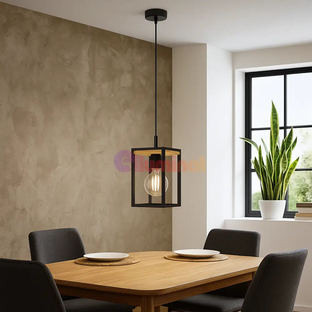 Lustra Suspendata 1xE27 LIBERTAD EGLO 99795 NEGRU + MARO / MINIMALIST DESIGN Lighting Fixtures