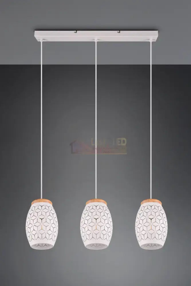 Lustra Suspendata 3xE27 BIDAR Alba ALBA / VINTAGE SI RETRO DESIGN Lighting Fixtures