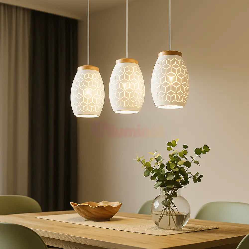 Lustra Suspendata 3xE27 BIDAR Alba ALBA / VINTAGE SI RETRO DESIGN Lighting Fixtures