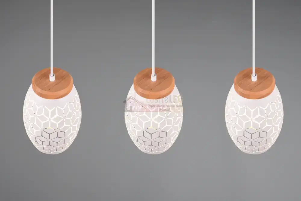 Lustra Suspendata 3xE27 BIDAR Alba ALBA / VINTAGE SI RETRO DESIGN Lighting Fixtures