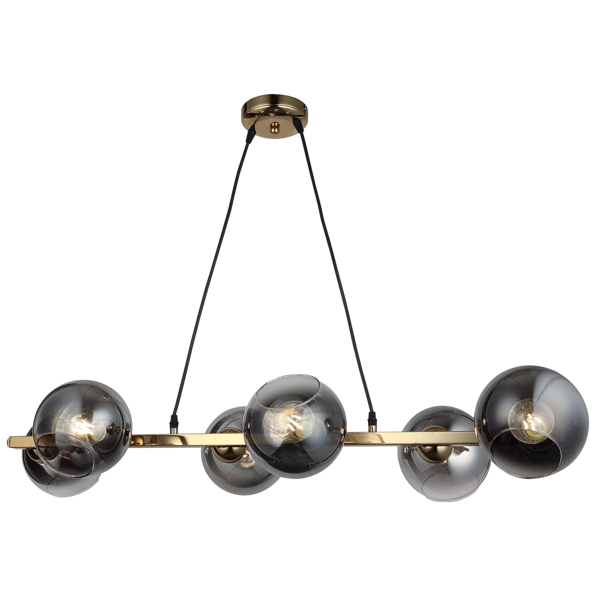 Lustra Abajur Fumuriu GOLD Liniara 6xE27 MX401-6