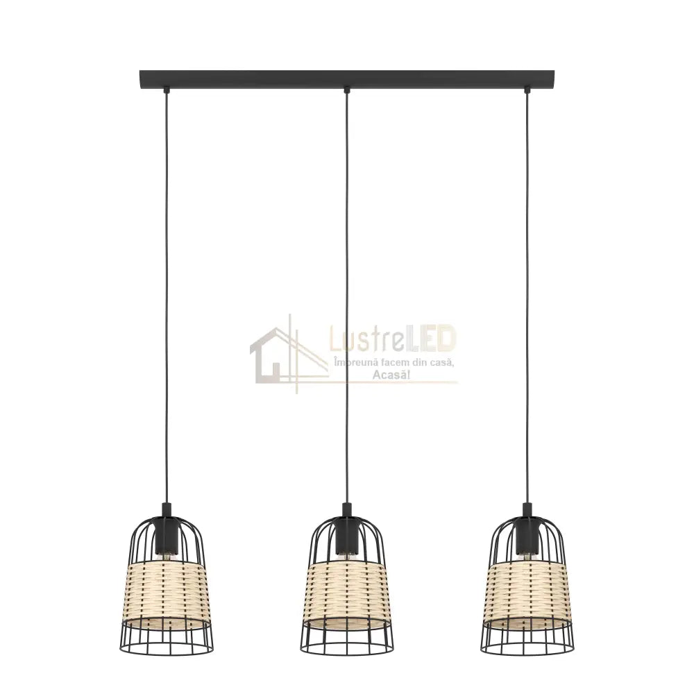Lustra Suspendata ANWICK Wood 110CM LEMN / SUSPENDATE / 110CM Chandeliers
