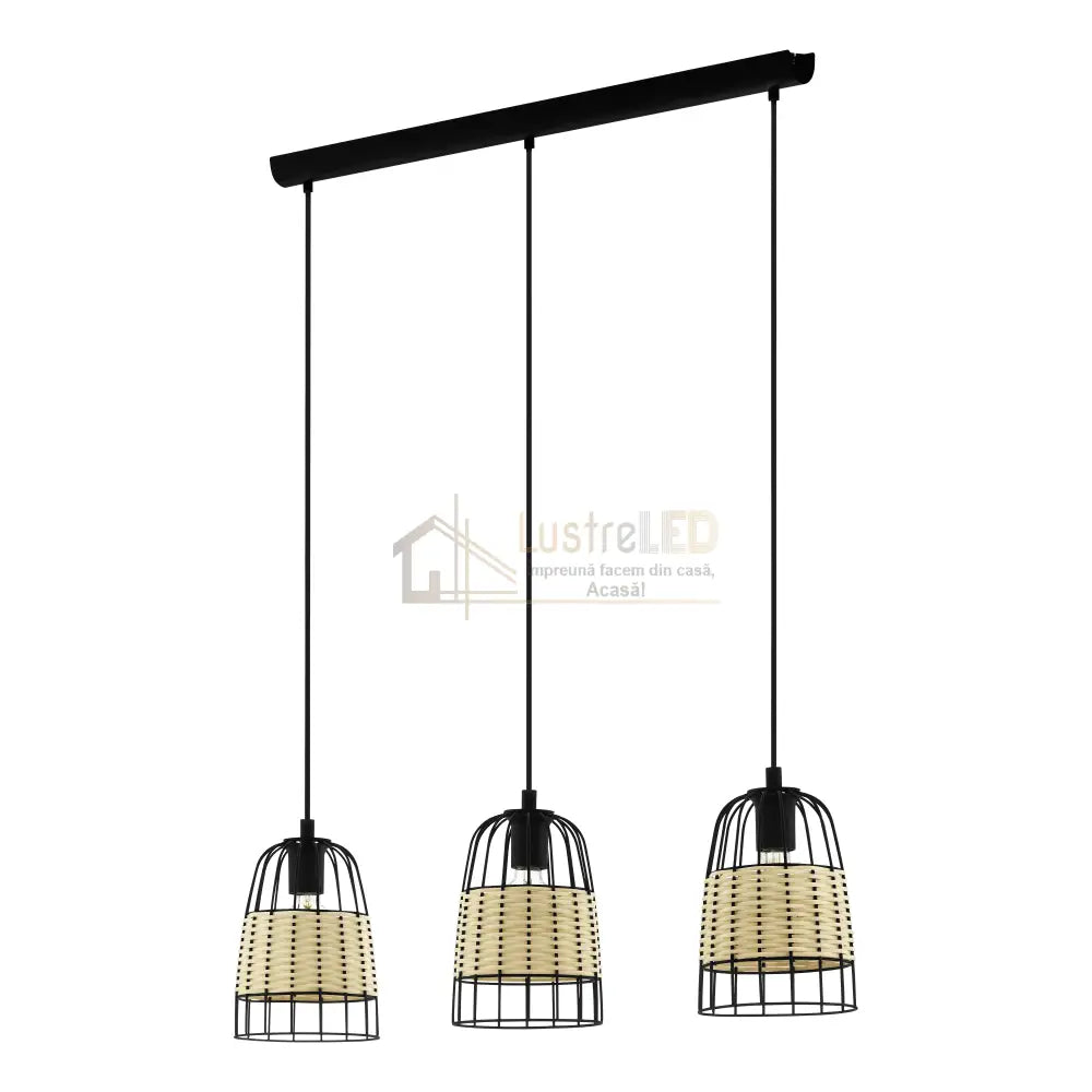 Lustra Suspendata ANWICK Wood 110CM LEMN / SUSPENDATE / 110CM Chandeliers