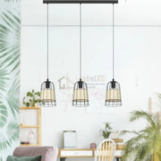 Lustra Suspendata ANWICK Wood 110CM LEMN / SUSPENDATE / 110CM Chandeliers