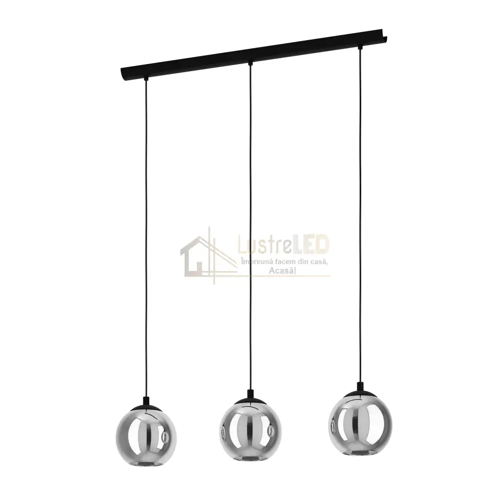 Lustra Suspendata ARISCANI 3xE27 Black 76.5CM Chandeliers