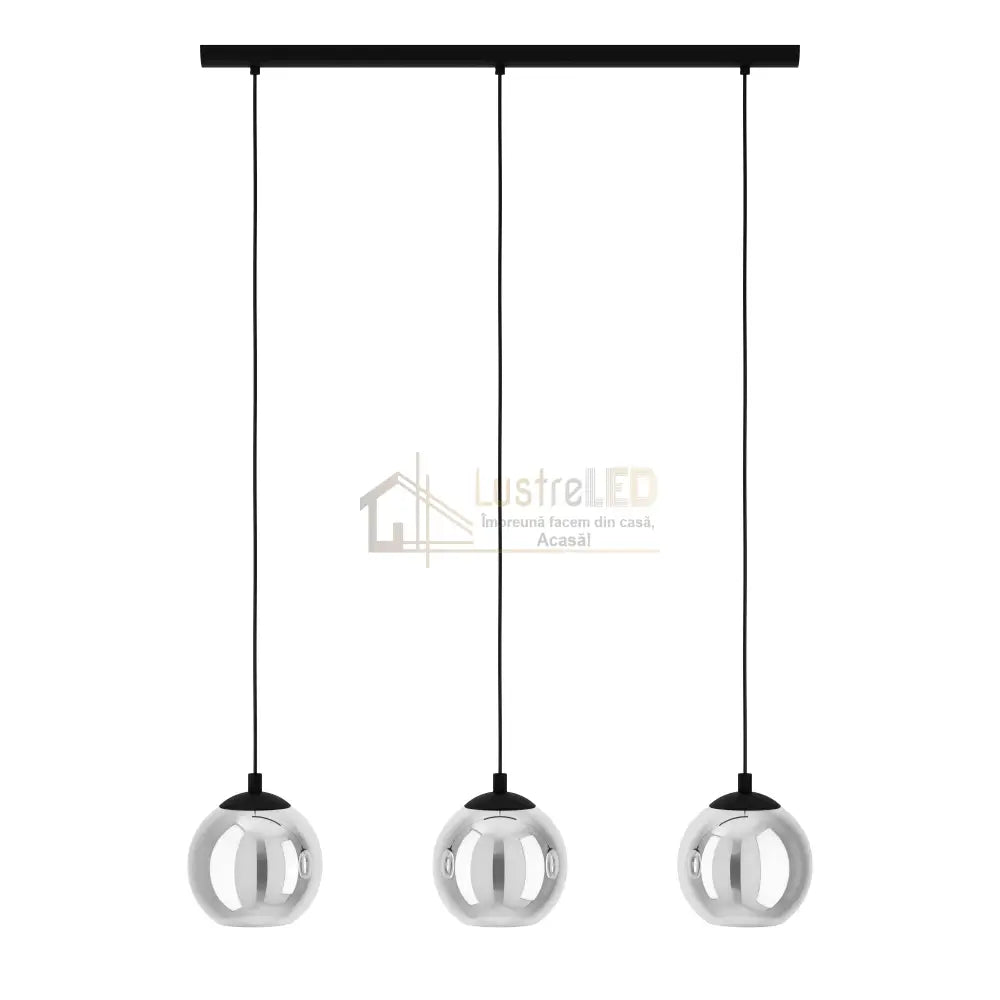 Lustra Suspendata ARISCANI 3xE27 Black 76.5CM Chandeliers