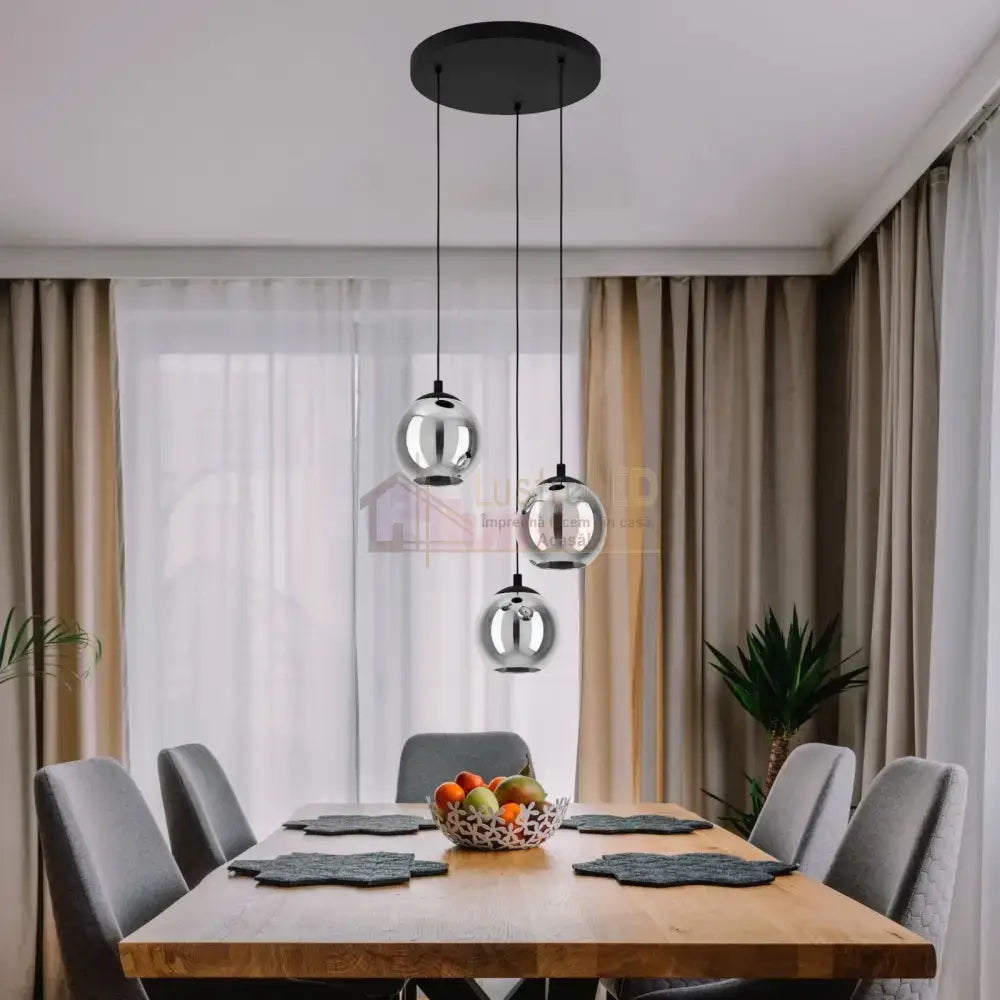 Lustra Suspendată ARISCANI Black 110CM NEAGRA / SUSPENDATE / 110CM Chandeliers