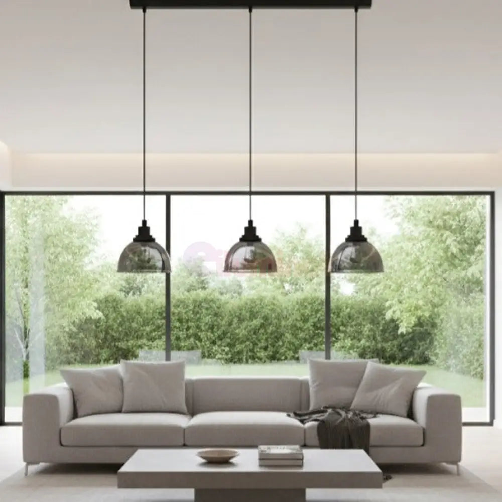 Lustra Suspendata BELESER Black 110CM NEAGRA / ABAJUR / 110CM Chandeliers