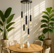 Lustra Suspendata BLACK DROP 5xE27