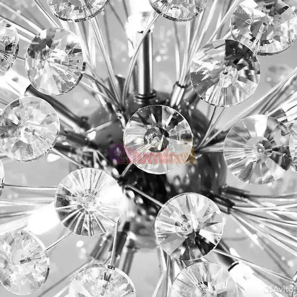 Lustra Suspendata Crystal Dandelion Silver XXL Lighting Fixtures