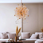 Lustra Suspendata Crystal Priceless Gold Chandeliers