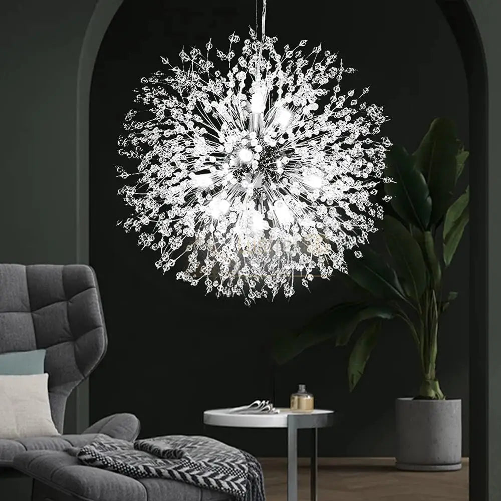 Lustra Suspendata Crystal Sigma Silver Chandeliers