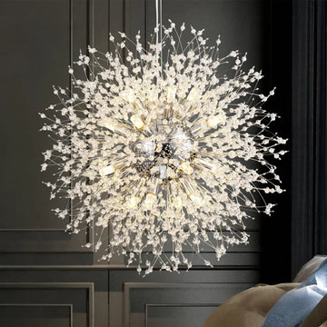 Lustra Suspendata Crystal SIGMA Silver