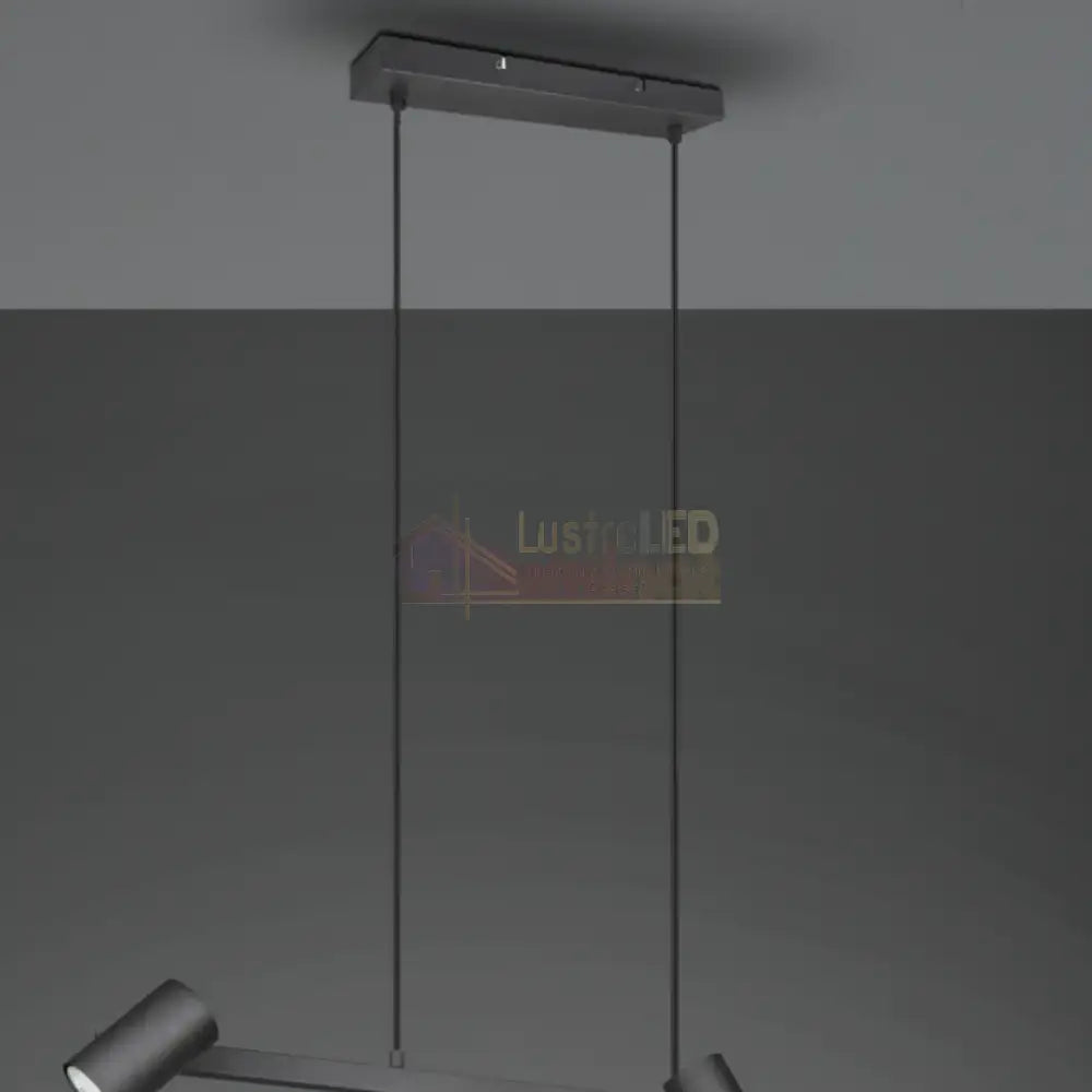 Lustra cu 4 Spoturi MARLEY Black NEAGRA / 80CM / MINIMALIST DESIGN led ceiling light