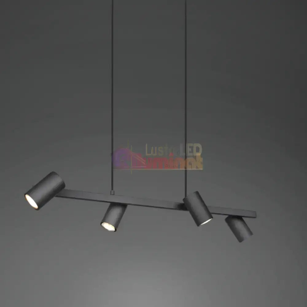 Lustra cu 4 Spoturi MARLEY Black lustreled.ro