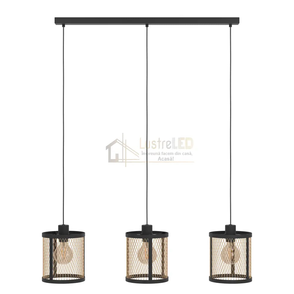 Lustra Suspendata DELLOW Black Eglo Chandeliers