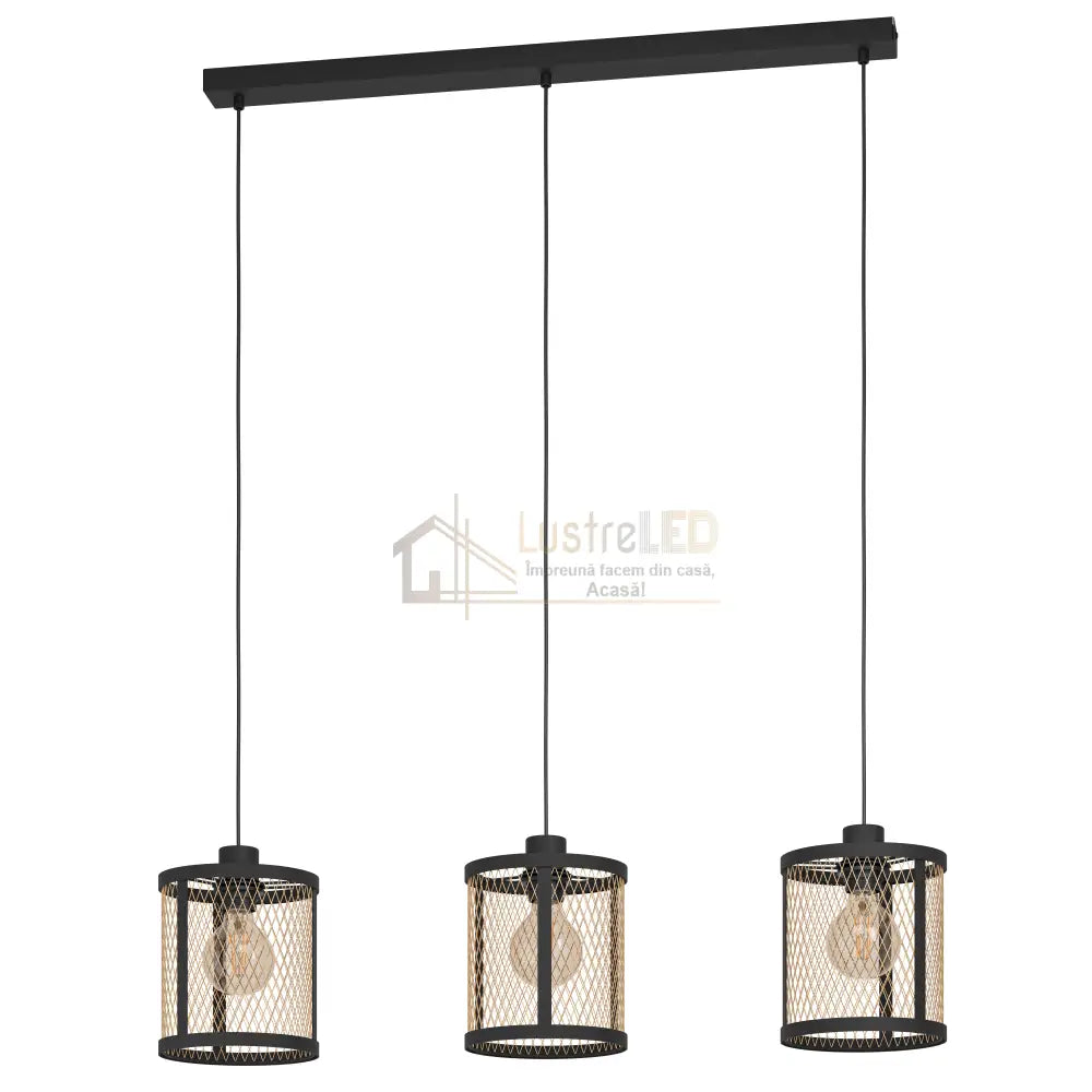 Lustra Suspendata DELLOW Black Eglo Chandeliers