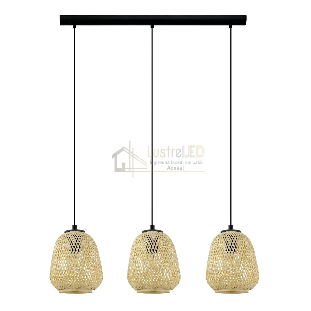 Lustra Suspendata DEMBLEBY Wood 110CM LEMN / SUSPENDATE / 110CM Chandeliers